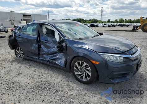 2018 Honda Civic Ex from USA, damaged, VIN 2HGFC2F74JH504633